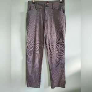 Lee Women's Black and White Houndstooth Dress Pants